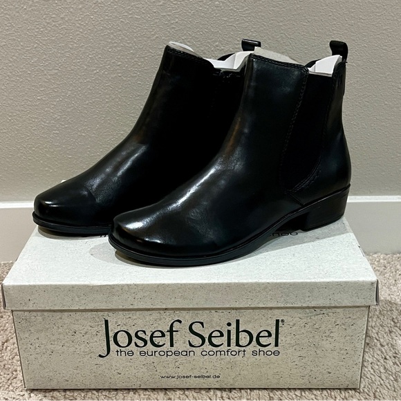 New Josef Seibel Mira 04 Chelsea Boot Bootie Black Women’s Size 39 - Picture 1 of 7